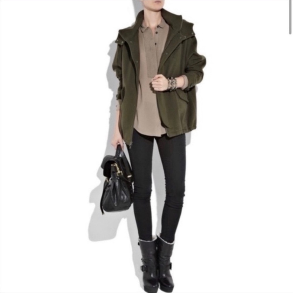 Vince. Olive green utility jacket